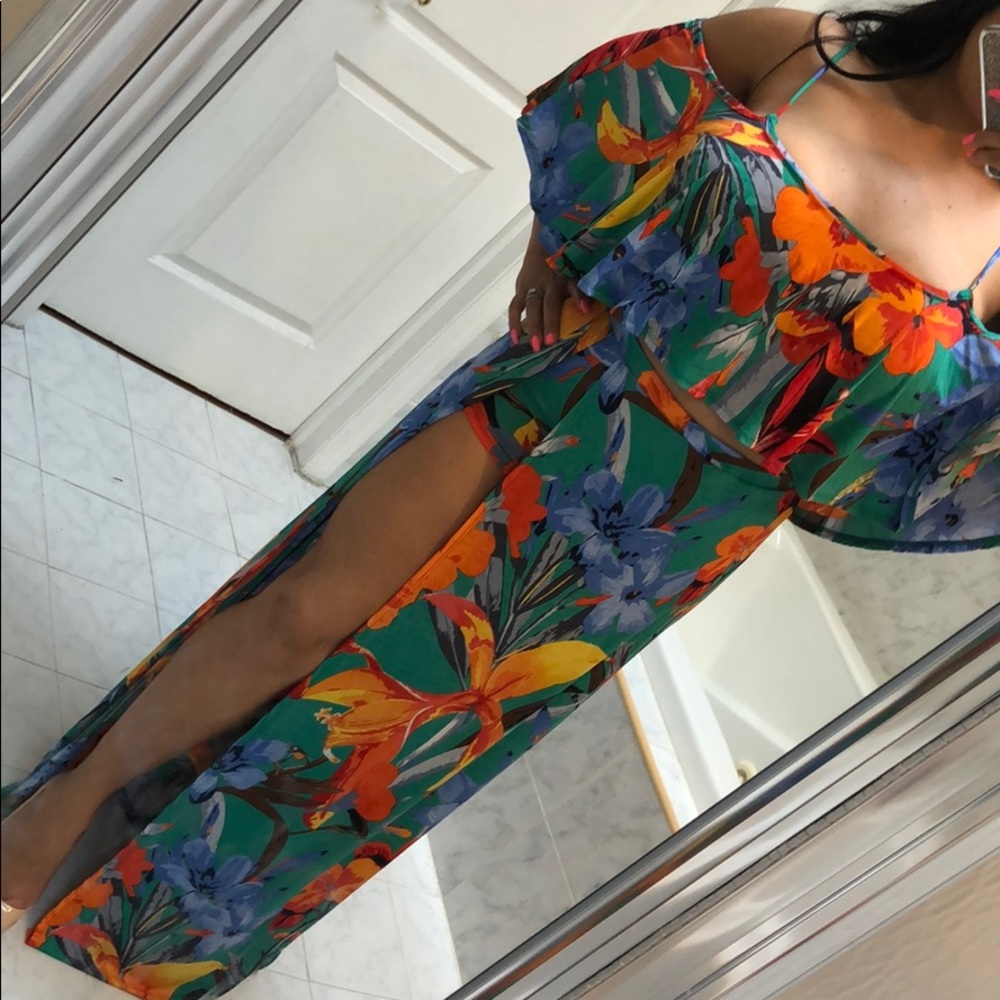 LAST 1! GIRLY & FLRITY 2 PIECE MAXI SKIRT & TOP - Picture 4 of 8
